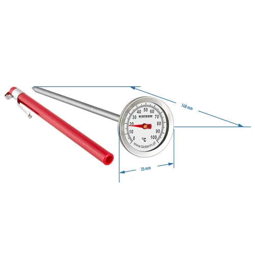 Kökstermometer (0°C till +100°C) 12,3cm - 2
