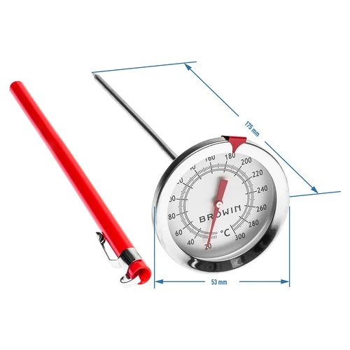 Kökstermometer (0°C till +300°C) 17,5cm - 2