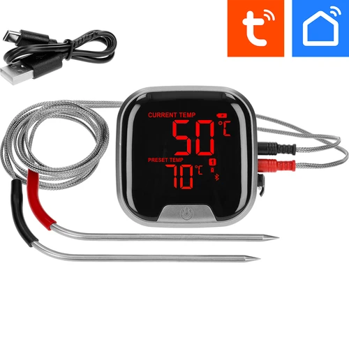 Kökstermometer med Bluetooth, 2 sonder