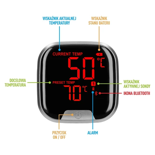 Kökstermometer med Bluetooth, 2 sonder - 7