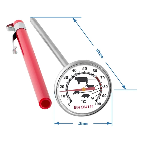 Kökstermometer med grafik (0°C till +100°C) 12,5cm - 2