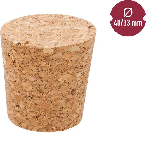 Kork av kork 40/33 mm - 2