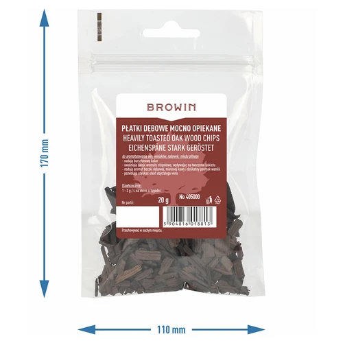 Kraftigt rostade ekflingor, 20 g - 7