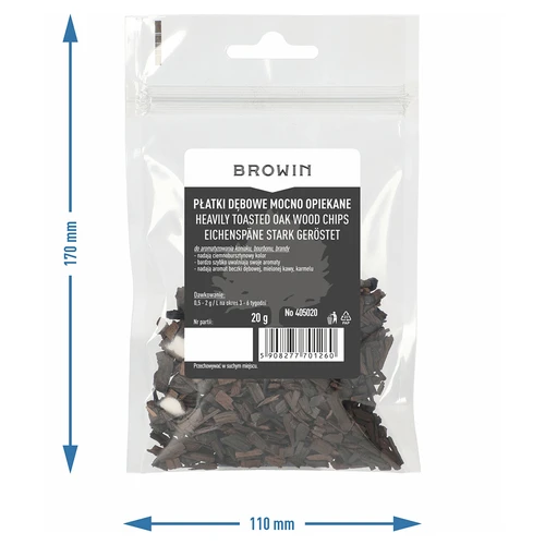 Kraftigt rostade ekflingor, 20g - 7