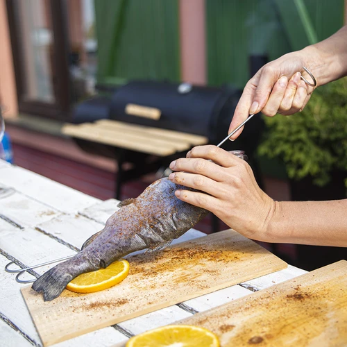 Krokar för rök - för fisk - skruvade - 5 st. - 3