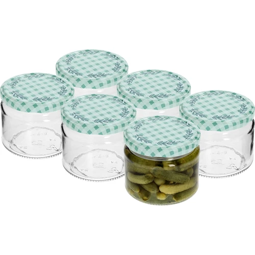 Låg burk 330ml - med färgglatt lock fi 82/6, 6st. - 2