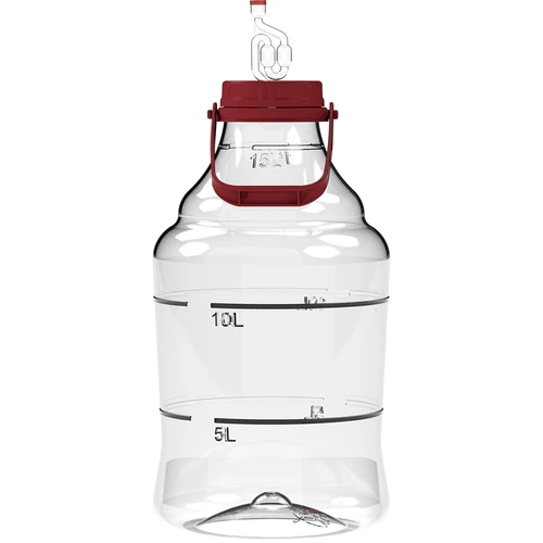 Lätt, okrossbar vinballong med handtag, 15 L