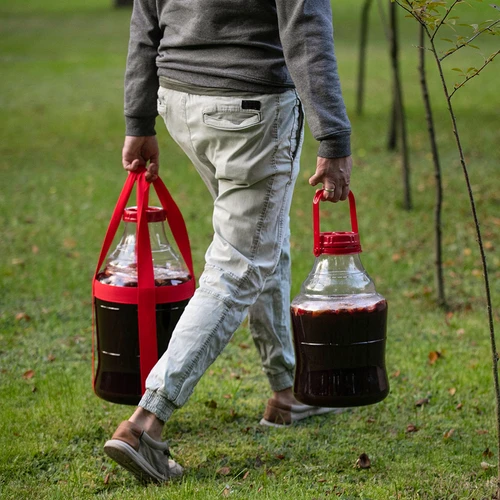 Lätt, okrossbart vinkärl med bärremmar, 10 L - 10