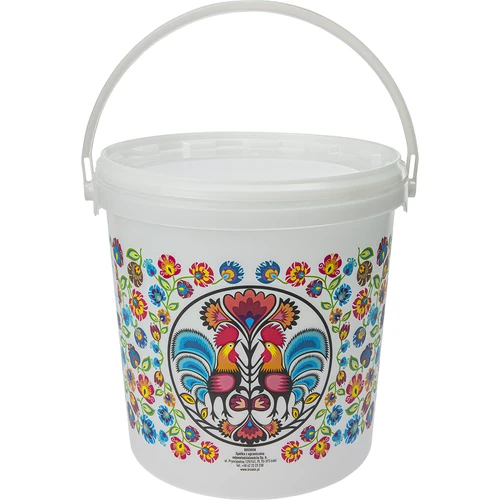 Livsmedelshink GWIOZDA - med lock, 10 L