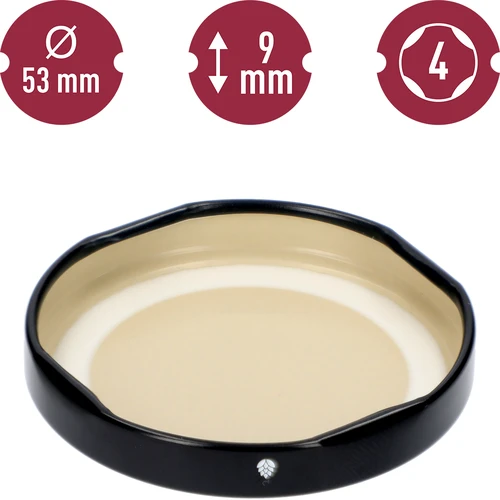 Lock fi 53/4 svart - 10st - 5