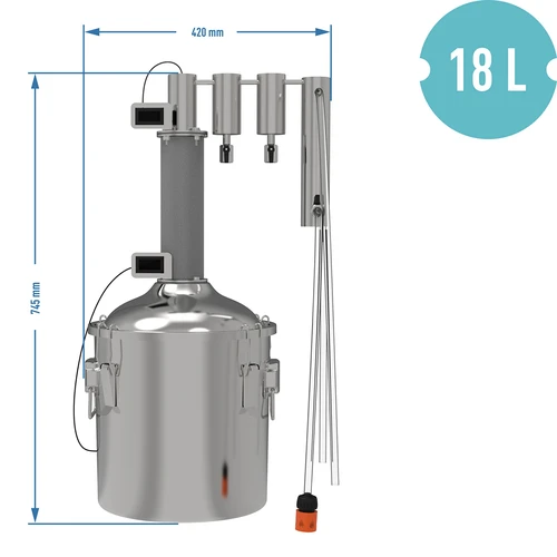 Modulär destillator 18 L Munin konvex - 13
