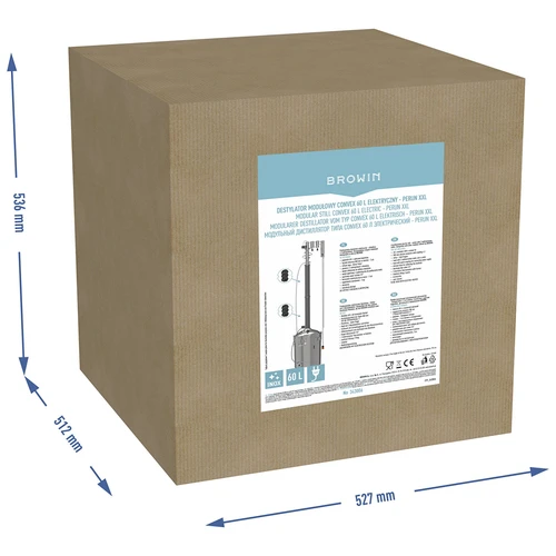 Modulär elektrisk destillator Convex 60 L - Perun XXL - 17