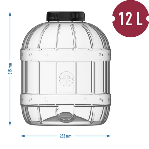 Multifunktionell burk 12L med lock - 5
