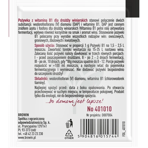 Näring för vin med vitamin B1, 10g - 2