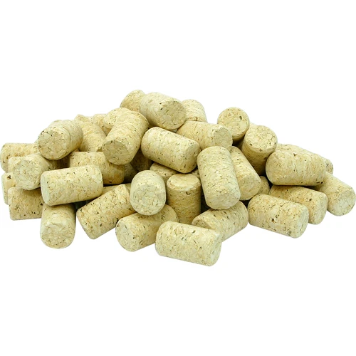 Naturlig cylindrisk kork d.22x38 -100 st. agglomerat