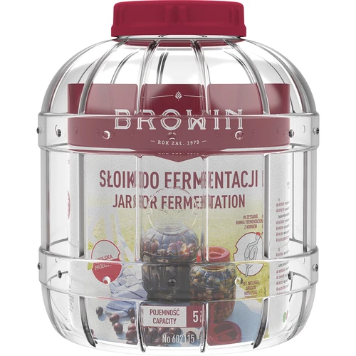 Okrossbar, multifunktionell burk för jäsning, 5 L - 2