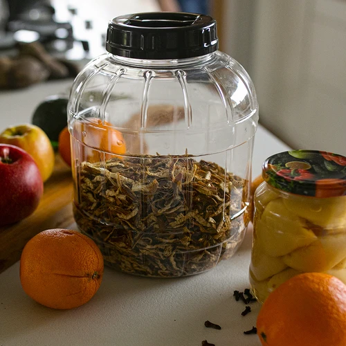 Okrossbar, multifunktionell burk med svart lock, 10L - 11