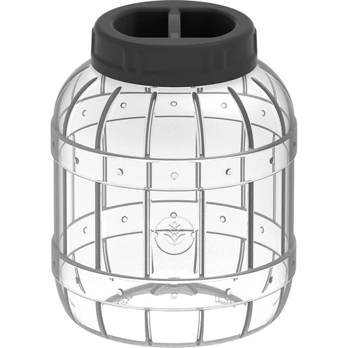 Okrossbar, multifunktionell burk med svart lock, 3L
