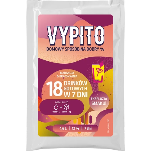 Partyset - Vypito passionsfrukt och persika - 2