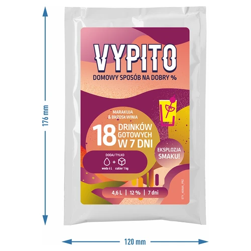 Partyset - Vypito passionsfrukt och persika - 3