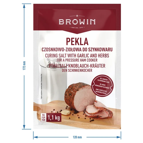Pekelsalt Pekla vitlök-ört för skinkkokare, 100 g - 5