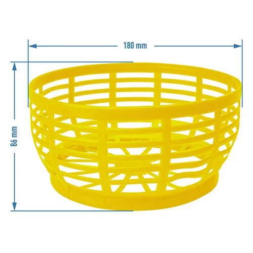 Plastkorg för Dam 5L, gul - 4