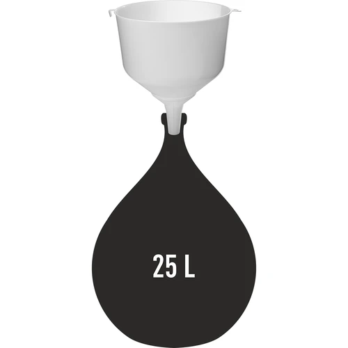 Plasttratt fi25 för ballonger, hög kant - 3