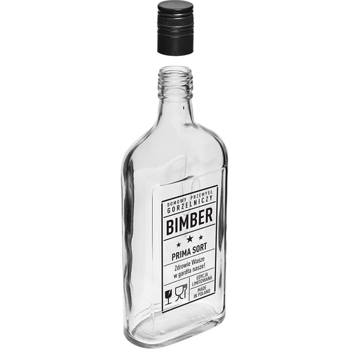 Plunta 500 ml med skruvkork, tryck ”Bimber PRL”, 1 st. - 3