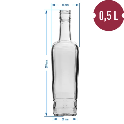 Principalflaska 500 ml med skruvkork, 6 st. - 6