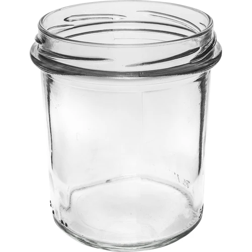 Rak burk 350ml med svart lock fi82 - 6st. - 4