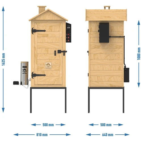 Rök 200 L dragON Larch E21 - av lärkträ, med elektrisk värmemodul och styrenhet - 14