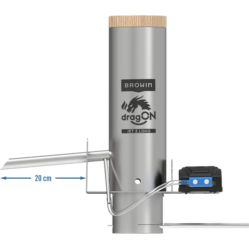 Rökgenerator dragON JET 2 LONG med asklåda - 2
