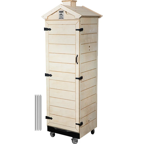Rökkammare i certifierad plywood, ramlös, 320 L, med hjul