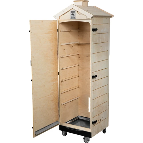 Rökkammare i certifierad plywood, ramlös, 320 L, med hjul - 2