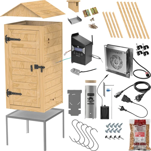Rökskåp med Wi‑Fi, 200 L – dragON WOOD 100IQ med elektrisk värmemodul och styrenhet - 3