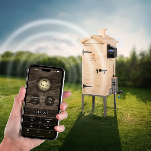 Rökskåp med Wi‑Fi, 200 L – dragON WOOD 100IQ med elektrisk värmemodul och styrenhet - 7