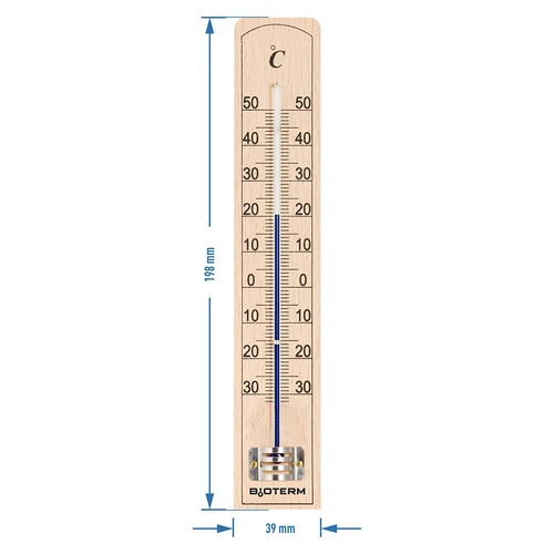 Rumstermometer med förstärkt kapillärskydd (-30°C till +50°C) 20cm - 2