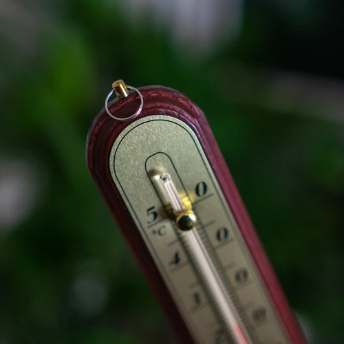 Rumstermometer med guldfärgad skala (-10°C till +50°C) 22cm, mix - 4