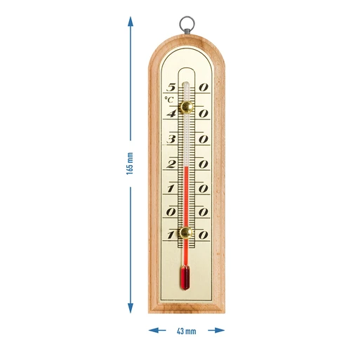 Rumstermometer med guldskala (-10°C till +50°C) 16cm - 2