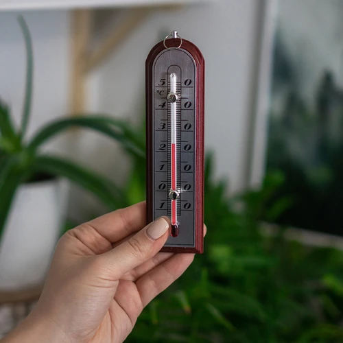 Rumstermometer med silverfärgad skala (-10°C till +50°C) 16cm mix - 4