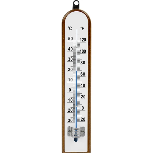 Rumstermometer med vit skala (-30°C till +50°C) 20cm
