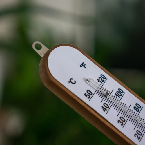 Rumstermometer med vit skala (-30°C till +50°C) 20cm - 5