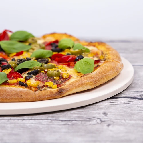 Rund pizzasten, tillverkad av kordierit, diameter 33 cm - 19