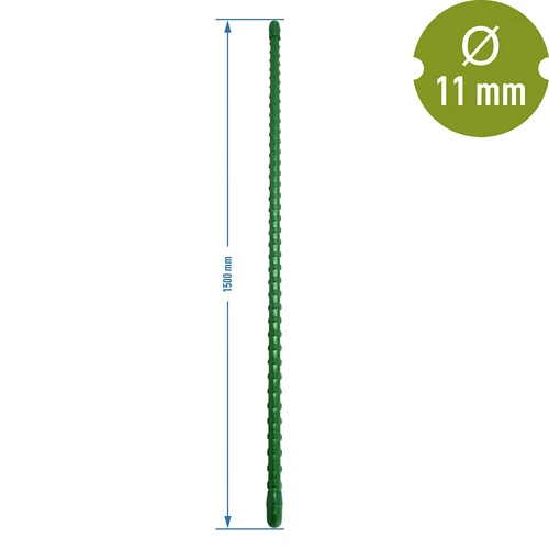 Stålstång belagd med PE 1,5 m x 11 mm - 2