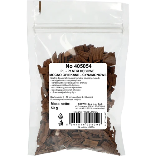 Starkt rostade kanel ekflingor 50 g - 2
