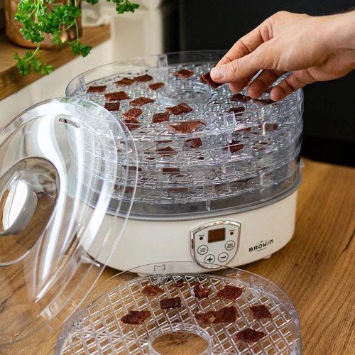 Svamptork, frukt, grönsaker och örter med temperaturreglering, 240W, transparent - 17
