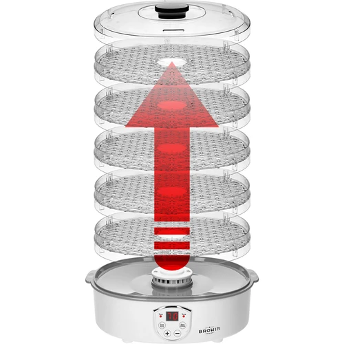 Svamptork, frukt, grönsaker och örter med temperaturreglering, 240W, transparent - 8