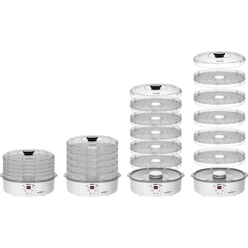 Svamptork, frukt, grönsaker och örter med temperaturreglering, 240W, transparent - 9