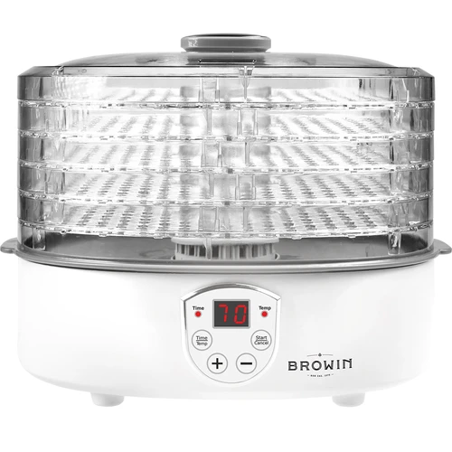 Svamptork, frukt, grönsaker och örter med temperaturreglering, 240W, transparent