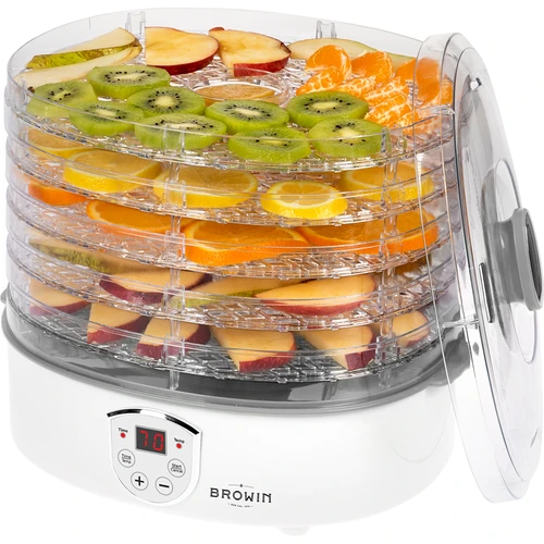 Svamptork, frukt, grönsaker och örter med temperaturreglering, 240W, transparent - 6